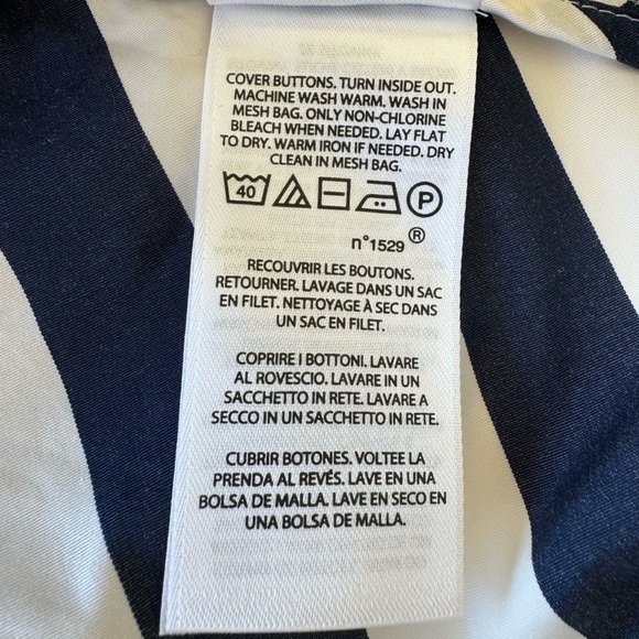 NWOT RALPH LAUREN Chevron Stripe Cotton Midi Dress - Picture 13 of 14